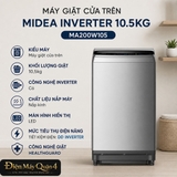 Máy giặt cửa trên Midea Inverter 10.5kg MA200W105