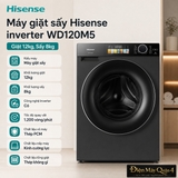 Máy giặt sấy Hisense inverter WD120M5 (Giặt 12kg, Sấy 8kg)