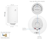 Máy nước nóng gián tiếp Ariston 80 lít PRO R 80 V 2.5 FE