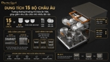 Máy rửa chén Junger LEOPARD DWJ-163-AI-PRO