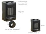 Quạt sưởi Ceramic Tiross TS9442