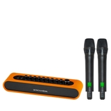 Vang số ACNOS Mi36 kèm 2 micro UHF thông minh, có FM hát trên ô tô