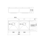 Chậu Rửa Chén Inox Malloca Slide MS 862