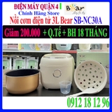 Nồi cơm điện 3L Bear SB-NC30A / NC30A - Hàng chính hãng