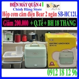 Hộp cơm cắm điện Bear 2 ngăn SB-HC12L / HC12L - Hàng chính hãng