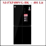 Tủ lạnh Sharp Inverter 401 lít Multi Door SJ-FXP480VG-BK