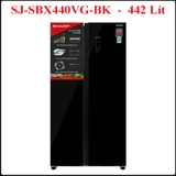 Tủ lạnh Sharp Inverter 442 lít Side By Side SJ-SBX440VG-BK