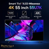 Smart Tivi ULED Hisense 4K 55 inch 55U7K