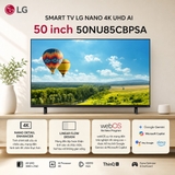 Smart TV LG NANO 4K UHD AI 50inch 50NU85CBPSA
