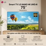 Smart TV LG NANO 4K UHD AI 75inch 75NU85CBPSA