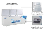 Tủ đông Alaska HB-1500CI Inverter 1500L 1 ngăn đông 3 cánh