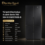 Tủ lạnh Electrolux 4 cánh Serie 700 564 lít EQE5700B-B