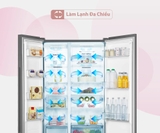 Tủ Lạnh Hisense Inverter 519 Lít RS668N4EW-PU ,giao ngay