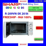 [SHARP R-209VN] Lò vi sóng Sharp R-209VN-SK 20 lít