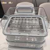 Nồi lẩu hấp điện 4 tầng 21.5L Bear DZG-P20W7 bản quốc tế