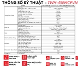 Máy tắm nước nóng trực tiếp Toshiba TWH-45EMCPVN(S) chính hãng