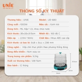 Nồi hấp Unie UE680 dung tích lớn 15L, 3 tầng hấp