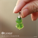 MẶT DÂY CHUYỀN CÁ VÀNG NGỌC BÍCH 18K