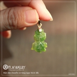 MẶT DÂY CHUYỀN CÁ VÀNG NGỌC BÍCH 18K