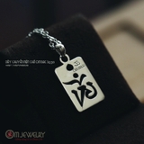 DÂY CHUYỀN CHỮ OM VUÔNG - S999