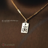 DÂY CHUYỀN CHỮ OM VUÔNG - S999