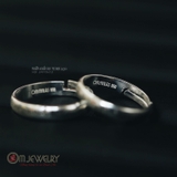 NHẪN BẠC KHẮC LỤC TỰ OM MANI PADME HUM