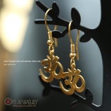 BÔNG TAI CHỮ OM TREO BẠC 950