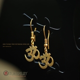 BÔNG TAI CHỮ OM TREO BẠC 950