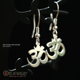 BÔNG TAI CHỮ OM TREO BẠC 950