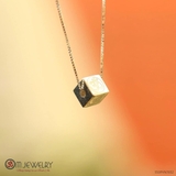 DÂY CHUYỀN CHARM VUÔNG KHẮC CHỮ OM S950