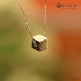 DÂY CHUYỀN CHARM VUÔNG KHẮC CHỮ OM S950