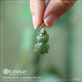 MẶT DÂY CHUYỀN CÁ VÀNG NGỌC BÍCH 18K