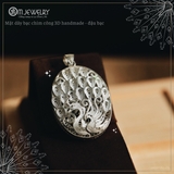 MẶT DÂY BẠC 3D HANDMADE - ĐẬU BẠC CHIM CÔNG