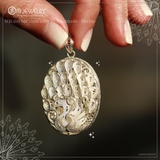 MẶT DÂY BẠC 3D HANDMADE - ĐẬU BẠC CHIM CÔNG