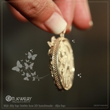 MẶT DÂY BẠC 3D HANDMADE - ĐẬU BẠC BƯỚM HOA