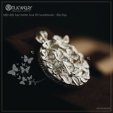 MẶT DÂY BẠC 3D HANDMADE - ĐẬU BẠC BƯỚM HOA