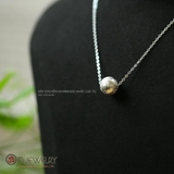 DÂY CHUYỂN BẠC MẶT CHARM TRÒN KHẮC THẦN CHÚ OM MANI PADME HUM