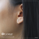 BÔNG TAI CHỮ OM HOA TUYẾT