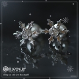 BÔNG TAI CHỮ OM HOA TUYẾT