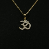 DÂY CHUYỀN CHỮ OM ĐÍNH HẠT S950