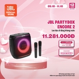 Loa JBL PartyBox Encore 2 (Kèm 2 Micro) - Hàng Chính Hãng