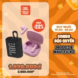 [COMBO 8.3] COMBO LOA BLUETOOTH GO 3 & TAI NGHE BLUETOOTH JBL WAVE FLEX 2