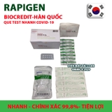 Que test nhanh COVID Ag Biocredit- Hàn Quốc