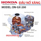 Đầu nổ chạy xăng HONDA DN-GX-200 (5.5HP)