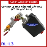 Cụm Rơ le áp suất máy nén khí dây đai (có đồng hồ)