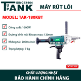 Máy khoan rút lõi TUPANK TAK-180KBT