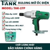 Máy mở siết BULONG ốc điện TAK-27P (680W/680NM)