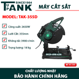 Máy cắt sắt Tupank TAK-355D