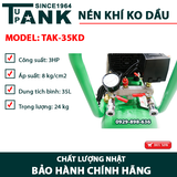 Máy nén khí không dầu tốc nhanh TUPANK TAK-35KD