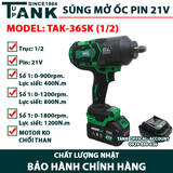 Máy mở siết BULONG pin TAK-36SK (khẩu 1/2-21V)